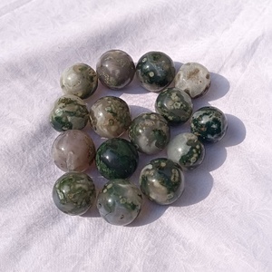 งานฝีมือคริสตัลบำบัดธรรมชาติราคาถูกจาก Cambay Art ขายส่ง ลูกแก้วมอสอาเกตแกะสลัก ควอตซ์ ตกแต่งบ้านตามหลักฮวงจุ้ย - Product Image 3