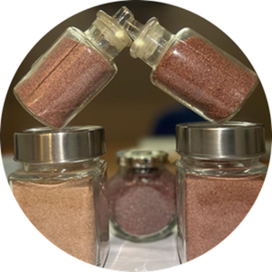 Sable de grenat rose naturel 80 mailles Abrasifs à jet d'eau rouge Médias de sablage de marbre pour une coupe efficace au jet d'eau - Product Image 1