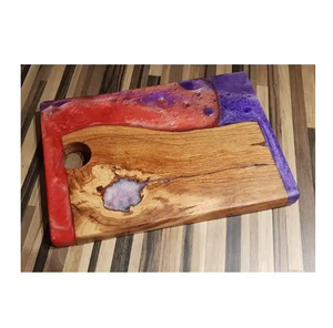 Tabla de cortar de resina y madera para frutas, verduras o pizza, tabla para servir quesos, utensilios de cocina personalizados, tabla de cortar - Product Image 4