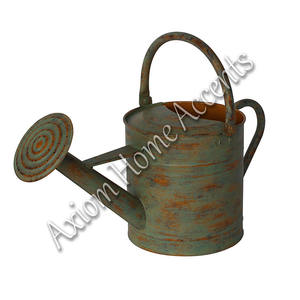 Regadera gris minimalista hecha a mano para plantas de interior y decoración por Axiom Home Accents - Product Image 4