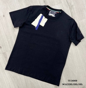 Camiseta de Algodón Lisa para Hombre, Manga Corta, Cuello Redondo, Diseño Casual, Posición del Logotipo en la Parte Delantera, OEM, ODM, Etiqueta Privada Personalizada, Venta al por Mayor - Product Image 2