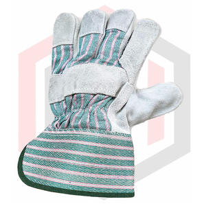 Gants de travail en cuir de vachette renforcé de qualité supérieure avec doublure en coton polaire Gants de sécurité pour les mains - Product Image 2