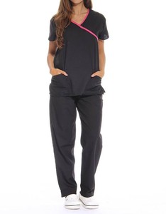 Nuevas llegadas: Uniformes médicos personalizados unisex de tela de sarga de algodón, estilo jogger, de secado rápido y transpirables. - Product Image 3