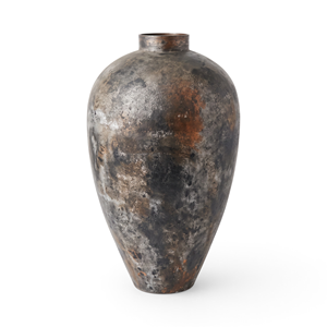 Maceta Grande de Terracota Esmaltada, Macetero de Barro Rústico Contemporáneo para Decoración de Interiores - Product Image 1