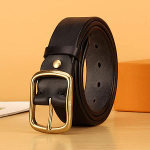Custom Logo Customized Color Leather <b>Belt</b> <b>Strap</b> Without Buckle for Men 35mm Only <b>Belts</b> With Own logo - Product Image 1