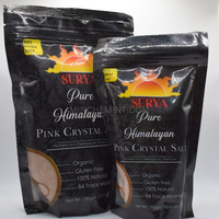Impression personnalisée Standup Zipper pochette sac avec fenêtre pour le sel de l'emballage