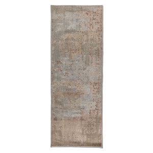 Kavi Ivory Hand Knotted Wool Bamboo Silk Rug Chaos Theory Collection-Abstract Rectangle <b>Carpet</b> for Home Living Room Hallway - Product Image 1