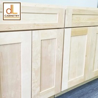 Lemari Dapur Modular Kayu Solid Belum Selesai RTA Rakit Sendiri Laci Geser Engsel Kayu Lapis Desain Modern Lemari Gaya AS
