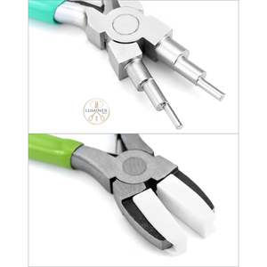 Pince à bijoux en acier inoxydable et boucleur de fil avec design à nez plat pour la fabrication de bracelets et le bricolage - Product Image 2