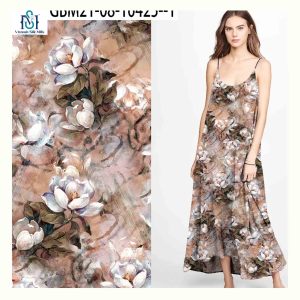 Factory Hot Sale Rayon Print Challis <b>Satin</b> Fabric Viscose Digital Print for Fashion Lady Dress - Product Image 2