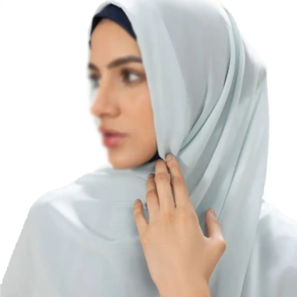 Bufanda elegante al por mayor personalizada para mujeres musulmanas bufanda de diseñador de lujo hecha en Pakistán