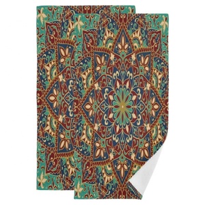 Serviettes de cuisine personnalisables, durables, écologiques, lavables en machine, en tissu de coton jacquard imprimé avec un motif de figuier mignon fait à la main - Product Image 6