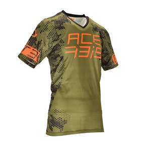 Maillot de VTT Acerbis DRAKARIS respirant et léger, vêtements de cyclisme en polyester, vêtements de sport sublimés à manches courtes, vêtements de vélo OEM - Product Image 1