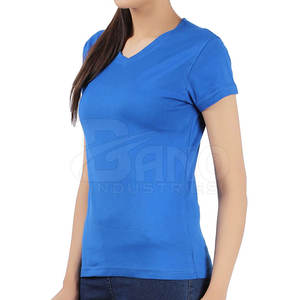 Camiseta con logotipo personalizado para mujer, Camiseta 100% de algodón para mujer, nueva llegada, camiseta para mujer a la venta en línea - Product Image 1