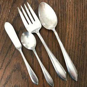 Premium Modern Black Polished Cutlery for Spoons and Fork Cutlery Set Wedding Gift With Long <b>Waving</b> Handle - Product Image 5