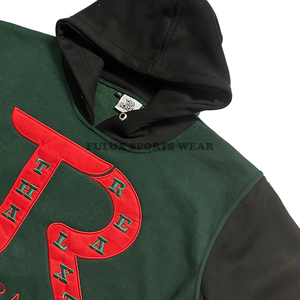High Quality Oversize Men's <b>Thermal</b> <b>Fleece</b> Hoodies with Custom Embroidered Logo Winter Hoodies with Embossed Printing - Product Image 6
