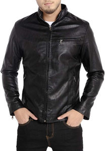 Chaqueta de Hombre, Abrigos de Cuero Bordados, Chaqueta de Cuero Entallada para Hombre - Product Image 5