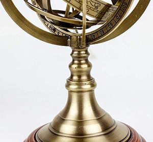 CALVIN HANDICRAFTS "Armillaire en laiton nautique Style Antique Sphère Astrolabe Marine nautique Globe de table cadeau - Product Image 2