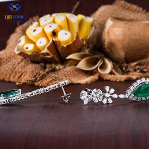 Labstone/ Eleva tu estilo 77,40 TDW Marquesa Pera Corte princesa Diamante Collar de oro blanco IGI Certificado Hilo de color de la EF-VS - Product Image 3