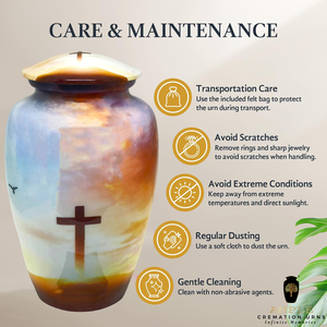 ไม้กางเขนสำหรับผู้ใหญ่เผาศพสไตล์ยุโรปและอเมริกาเป็นมิตรกับสิ่งแวดล้อม10นิ้ว220ลูกบาศก์นิ้วออกแบบได้ตามต้องการ - Product Image 6