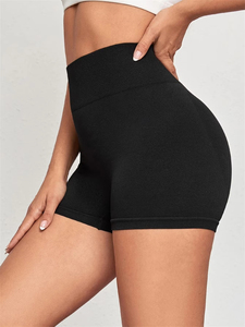 Shorts d'entraînement fitness taille haute sans couture pour femmes Yoga Hip Lifting Running Short de gymnastique extensible pour femmes Shorts pour femmes - Product Image 2