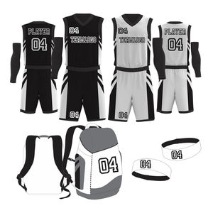 Uniformes de Baloncesto Personalizados 2026, Conjuntos de Equipación para Clubes y Equipos, Transpirables, Tallas Grandes, Impresión por Transferencia de Calor, 100% Poliéster, Logotipo Personalizado - Product Image 2