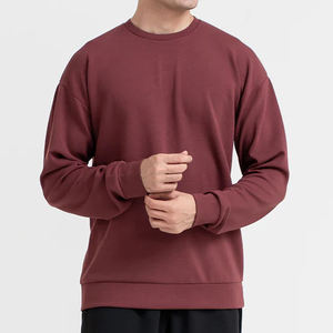 100% coton sweat à col rond hommes sweats à col rond personnalisé éponge hommes sweat à manches longues français - Product Image 1