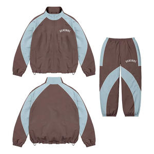 Vêtements de sport fitness respirants imprimés avec logo personnalisé pour hommes, survêtements d'hiver à motifs de couleurs unies, ensemble grande taille imperméable - Product Image 2