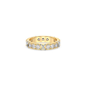 Bague en or massif 14K 18K REYES personnalisée avec diamant rond brillant de 1,35 ct cultivé en laboratoire pour unisexe, bijoux fins de luxe - Product Image 2