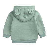 Sweat à capuche d'hiver pour tout-petits, 100% coton polaire, coupe-vent, avec oreilles d'ours, pull-over décontracté à manches longues pour bébés garçons et filles