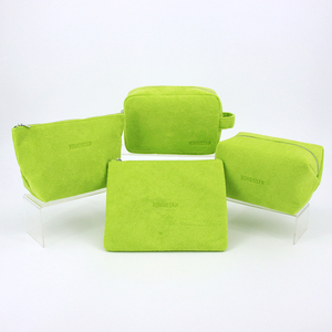 Borsa per il Trucco di Alta Qualità in Spugna di Lusso Personalizzata Astuccio Cosmetico in Spugna Pochette da Viaggio per Toilette Borsa con Cerniera per il Trucco <span class=keywords><strong>Beauty</strong></span> <span class=keywords><strong>Case</strong></span> - Product Image 1