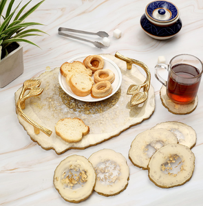 Excelente bandeja de resina epoxi Fabricación de artesanías con posavasos Bandeja de resina más vendida personalizada - Product Image 1