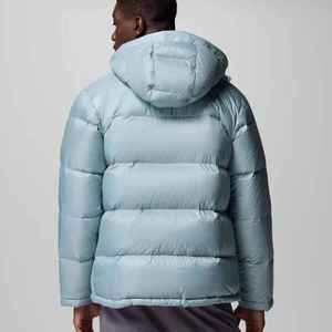 Oem Winter Warm Hooded Men'S Down Jacket Fashion Custom Logo <b>Bubble</b> <b>Coats</b> Plus Size Cropped Shiny Puffer Jackets For Men - Product Image 6