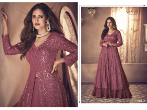 2024 último bordado pesado Anarkali traje estilo pakistaní vestido largo vestido con Dupatta para damas diseño de ropa de fiesta - Product Image 6