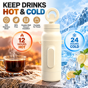 Vaso Térmico Magnético de Acero Inoxidable 304, Botella de Agua al Vacío con Soporte para Teléfono, Portátil para Gimnasio y Viajes - Product Image 2