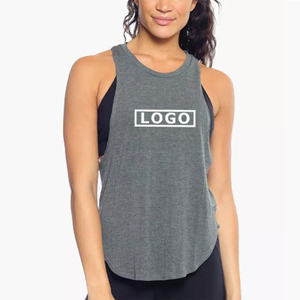 Camisetas sin mangas de LICRA a la moda para mujer, Camisetas largas informales con bordado de botones de encaje de talla grande, cuello redondo/opciones de cuello de lazo, transpirables de verano - Product Image 1