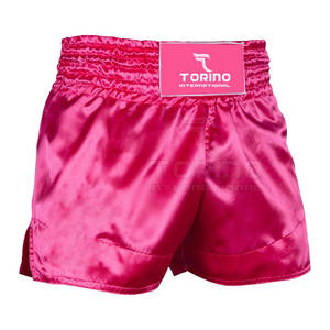 Diseña tu propio logotipo Pantalones cortos de Muay Thai para hombre más vendidos Pantalones cortos de Muay Thai transpirables de secado rápido - Product Image 3