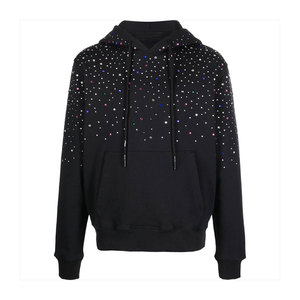 Sweats à capuche avec strass à la mode Personnalisez votre propre conception avec le logo de la marque Polyester/coton écologique pour les vêtements d'hiver - Product Image 2
