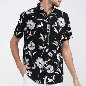 Camisa de playa hecha a medida Camisa de playa de poliéster de algodón Precio al por mayor Camisa de playa para venta en línea - Product Image 1