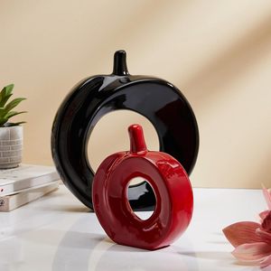 Pièce décorative en céramique en forme de pomme moderne - Product Image 5