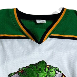 Maillot de hockey sur glace respirant personnalisé avec impression par sublimation Sibrin Premium Professional, design personnalisé, nom et numéro de l'équipe, Jack Hughes - Product Image 4