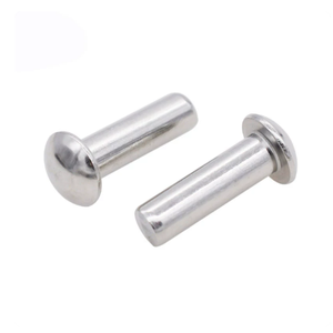 Rivet solide à tête ronde en acier inoxydable de haute qualité pour l'assemblage automobile, résistant à la corrosion - Product Image 1
