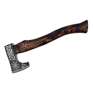 Wholesale Customized High Quality OEM ODM Service Professional Hunting Survival Camping <b>Axe</b> Handmade Damascus Steel <b>Viking</b> <b>Axe</b> - Product Image 3