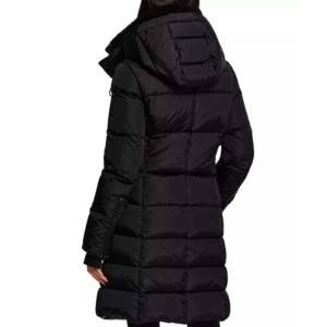 <b>Nylon</b>/Cotton New Arrival Winter Red Waterproof Washed Reversible Hooded Puffer Quilted Jacket Women Casual Warm Coat - Product Image 3