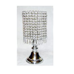 Bougeoir en cristal de luxe fait à la main gouttes de cristal conception unique base en métal impression personnalisée pour les mariages occasions de noël - Product Image 1