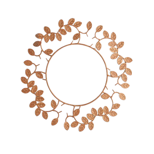 Nouvelle feuille de métal conçu assiette de chargeur plaqué or belle assiette de chargeur Style Vintage métal riz chargeur assiette plat - Product Image 1