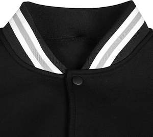 เสื้อแจ็กเก็ตแฟชั่นผู้ชายผ้าคอตตอนน้ำหนักเบาปักลายเสื้อเบสบอลเสื้อบอมเบอร์สำหรับชุดลำลอง - Product Image 4