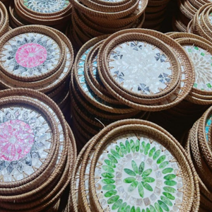 ถาดหวายช่างฝีมือ \ วัสดุหญ้าทะเลธรรมชาติ | ปรับแต่งรูปร่างและขนาดได้ - Product Image 1