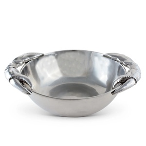 Bol de service à fruits secs personnalisable Bols de service en métal de qualité supérieure Bol fait à la main en métal aluminium argent or fini - Product Image 6