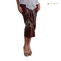 Gaun Batik Dobby Katun Wanita Berkualitas Tinggi PJG Baru, Cetak Digital, Tekstur Tenun Elegan, Buatan Tangan Indonesia, Model Ready Stock